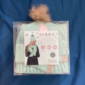 3 piece hat scarf and gloves set